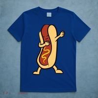 Hotdog Dabbing Funny Hot Dog Cute Gift T-Shirt thumb 5