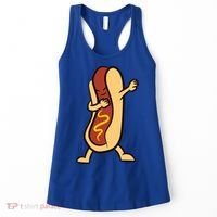 Hotdog Dabbing Funny Hot Dog Cute Gift Women's Tank Top thumb 0