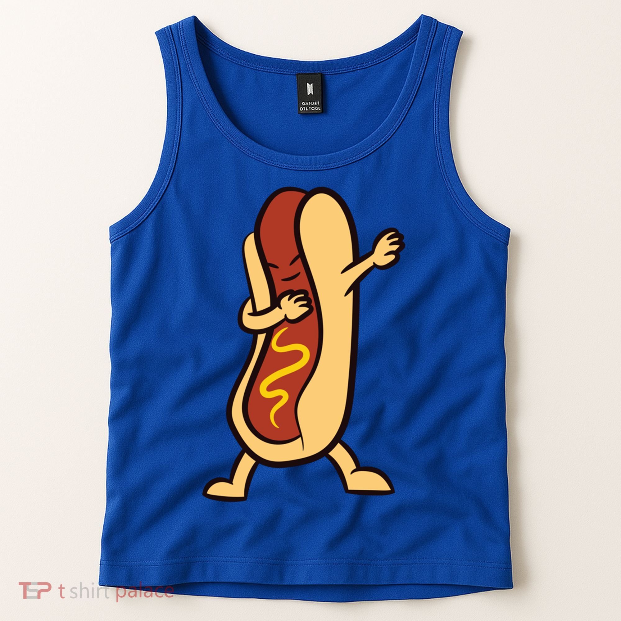 Hotdog Dabbing Funny Hot Dog Cute Gift Tank Top