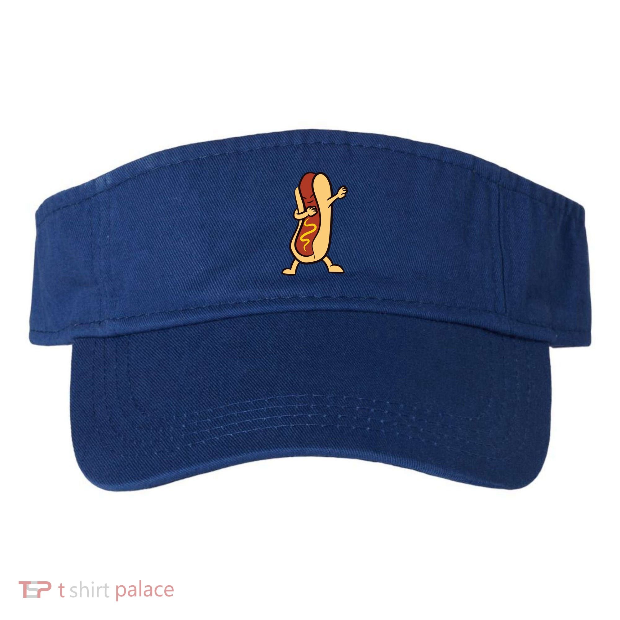 Hotdog Dabbing Funny Hot Dog Cute Gift Visor