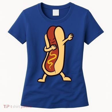 Hotdog Dabbing Funny Hot Dog Cute Gift Women's T-Shirt