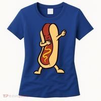 Hotdog Dabbing Funny Hot Dog Cute Gift Women's T-Shirt thumb 0