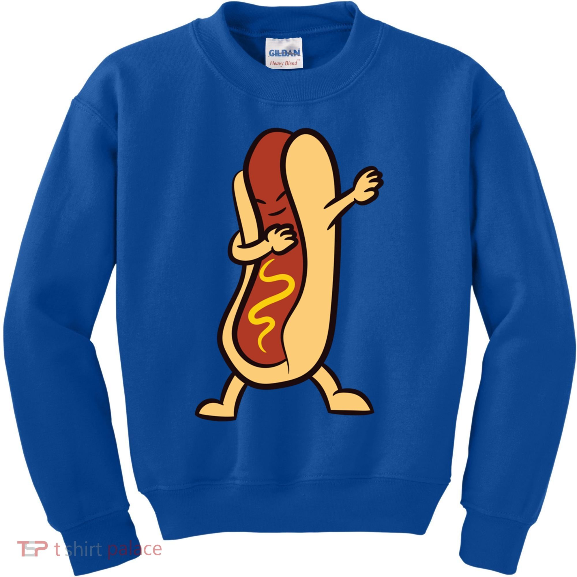 Hotdog Dabbing Funny Hot Dog Cute Gift Kids Sweatshirt