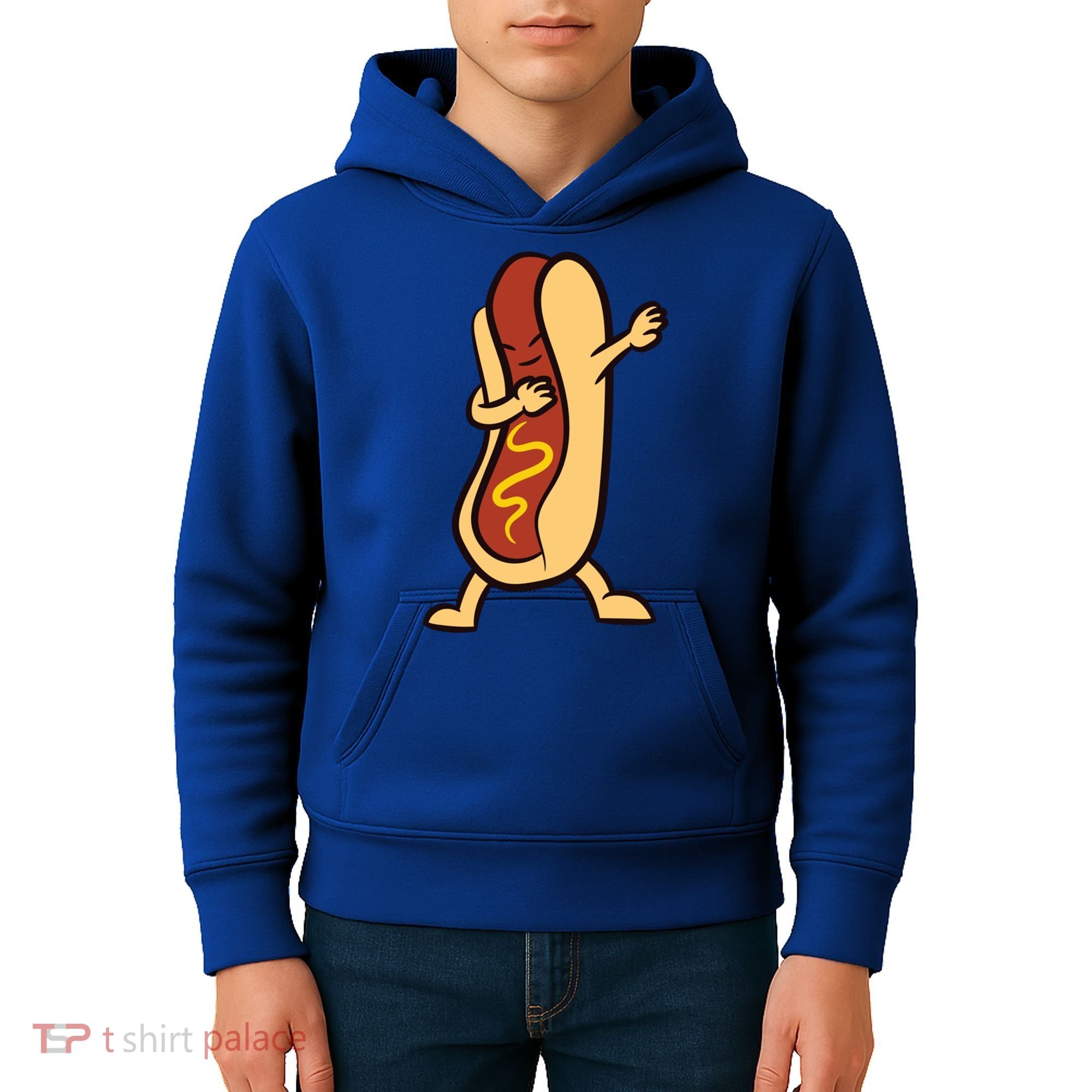 Hotdog Dabbing Funny Hot Dog Cute Gift Kids Hoodie
