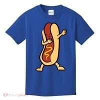 Hotdog Dabbing Funny Hot Dog Cute Gift Kids T-Shirt thumb 0