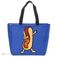 Hotdog Dabbing Funny Hot Dog Cute Gift Tote Bag thumb 0