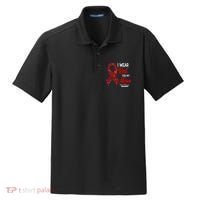 Heart Disease February We Wear Red For My Mom Dry Zone Grid Polo thumb 0