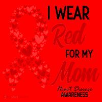 Heart Disease February We Wear Red For My Mom Santa Hat thumb 1
