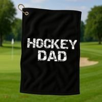 Hockey Dad Gift For Men Sports Father Gift From Sons Golf Towel thumb 1