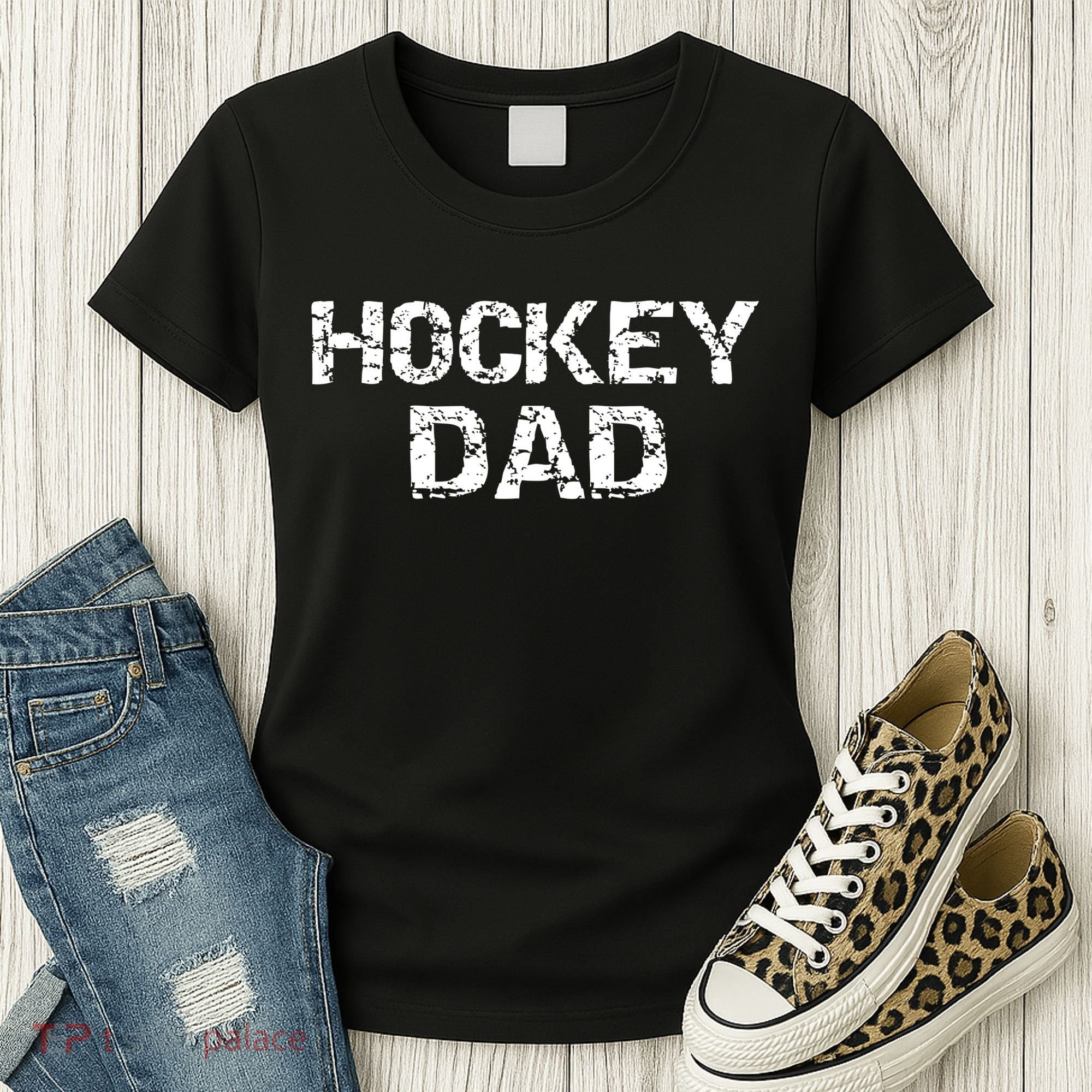 Hockey Dad Gift For Men Sports Father Gift From Sons Women's T-Shirt