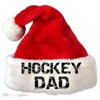 Hockey Dad Gift For Men Sports Father Gift From Sons Santa Hat thumb 0