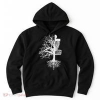 Half Disc Golf Basket Tree Funny Frisbee Frolf Women Hoodie thumb 0