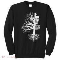 Half Disc Golf Basket Tree Funny Frisbee Frolf Women Sweatshirt thumb 0
