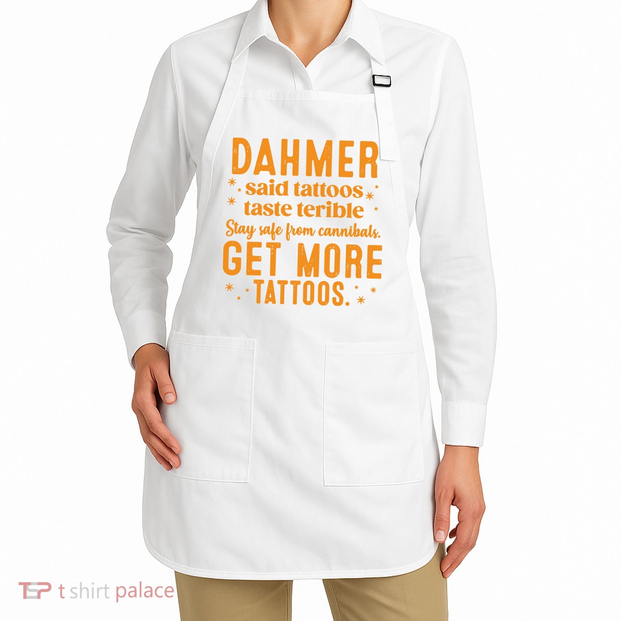 Halloween Dahmer Get More Tattoos Halloween Killer Apron