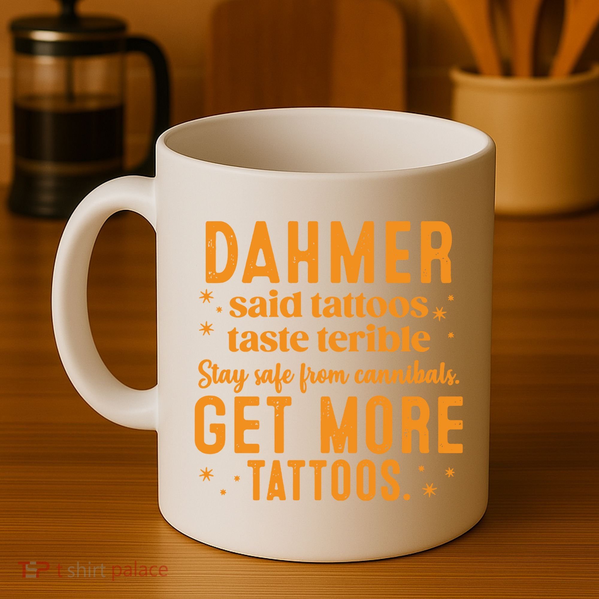 Halloween Dahmer Get More Tattoos Halloween Killer Coffee Mug