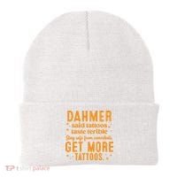 Halloween Dahmer Get More Tattoos Halloween Killer Beanie thumb 0