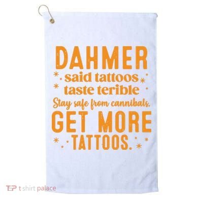 Halloween Dahmer Get More Tattoos Halloween Killer Golf Towel