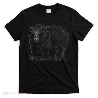 Hand Drawn Grizzly Bear T-Shirt