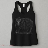 Hand Drawn Grizzly Bear Women's Tank Top thumb 3