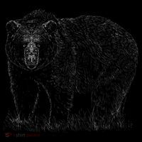 Hand Drawn Grizzly Bear Toddler T-Shirt thumb 4