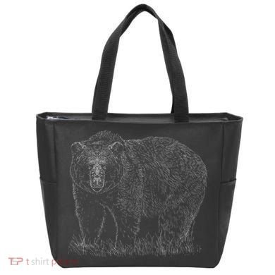Hand Drawn Grizzly Bear Bag