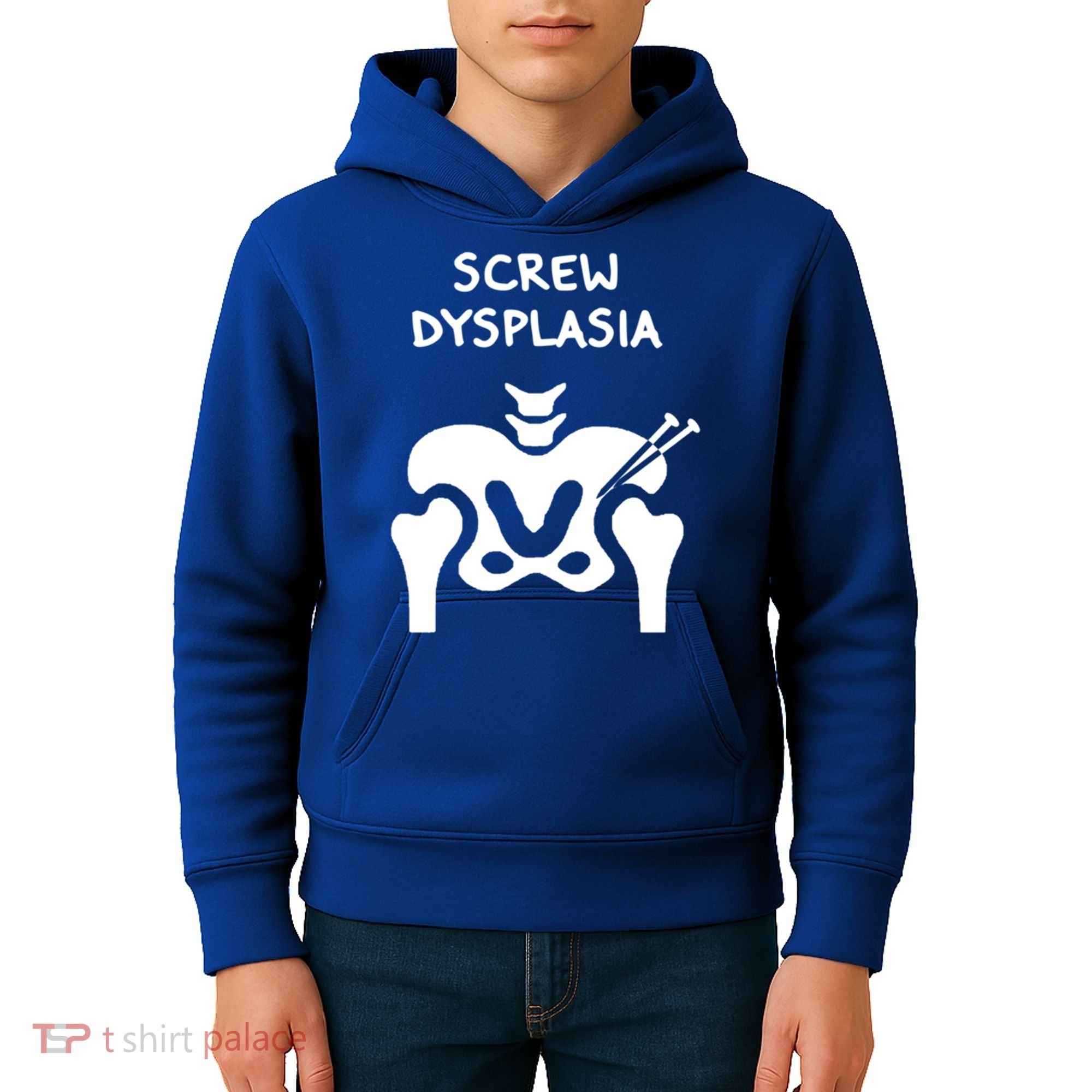 Hip Dysplasia Gift Screw Dysplasia Awareness Funny Gift Kids Hoodie