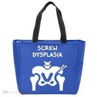 Hip Dysplasia Gift Screw Dysplasia Awareness Funny Gift Tote Bag thumb 0