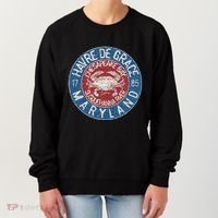 Havre De Grace Md With Blue Crab Women's Sweatshirt thumb 0