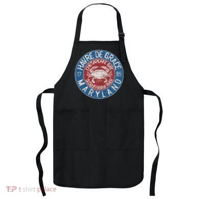 Havre De Grace Md With Blue Crab Apron