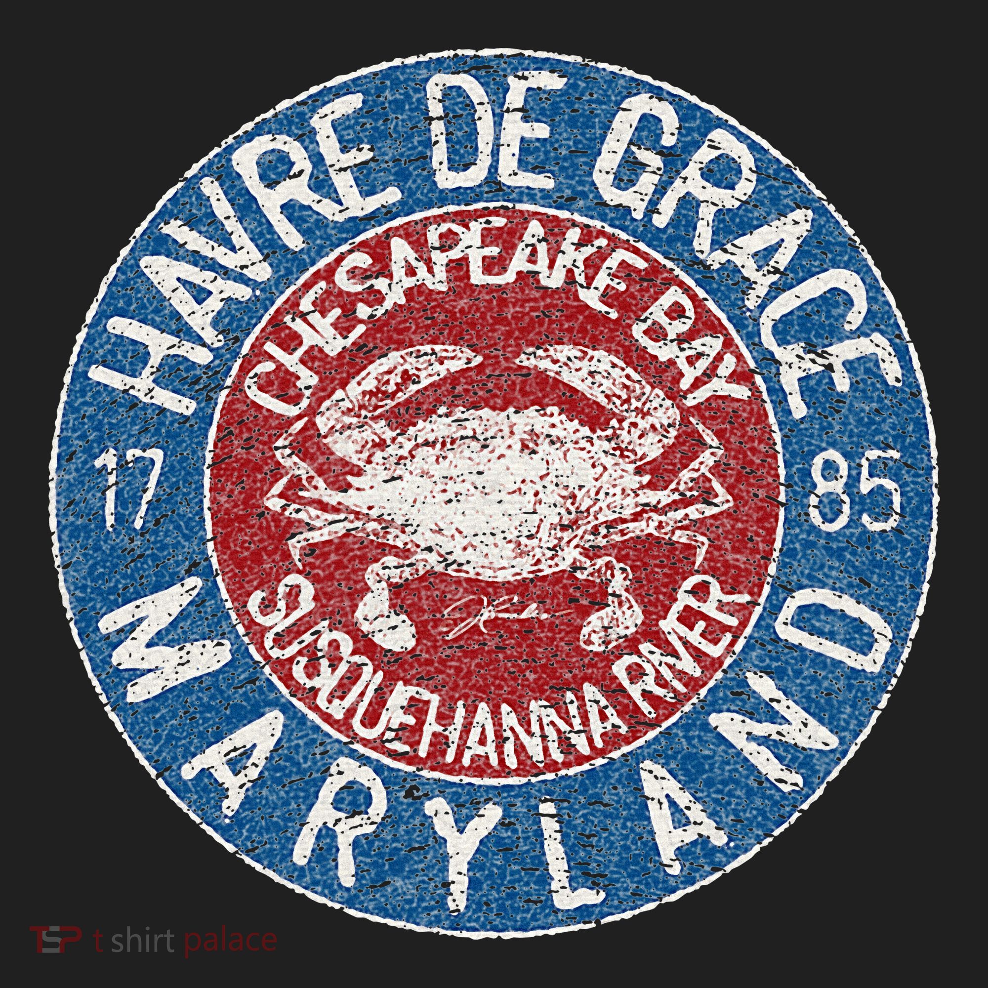 Havre De Grace Md With Blue Crab Beanie