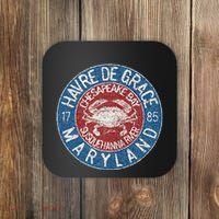 Havre De Grace Md With Blue Crab Coaster thumb 0