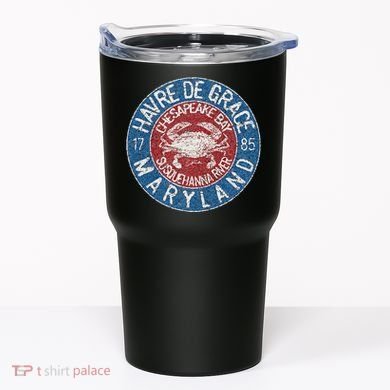 Havre De Grace Md With Blue Crab Tumbler