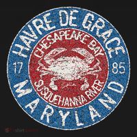Havre De Grace Md With Blue Crab Mousepad thumb 1