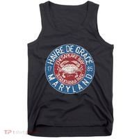 Havre De Grace Md With Blue Crab Tank Top thumb 0