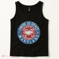 Havre De Grace Md With Blue Crab Tank Top thumb 2