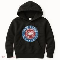 Havre De Grace Md With Blue Crab Kids Hoodie thumb 0