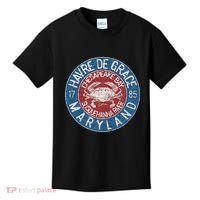 Havre De Grace Md With Blue Crab Kids T-Shirt thumb 0