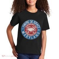Havre De Grace Md With Blue Crab Kids T-Shirt thumb 2