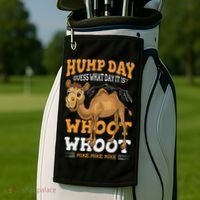 Hump Day Guess What Day It Is Camel Wednesday Gift Golf Towel thumb 2