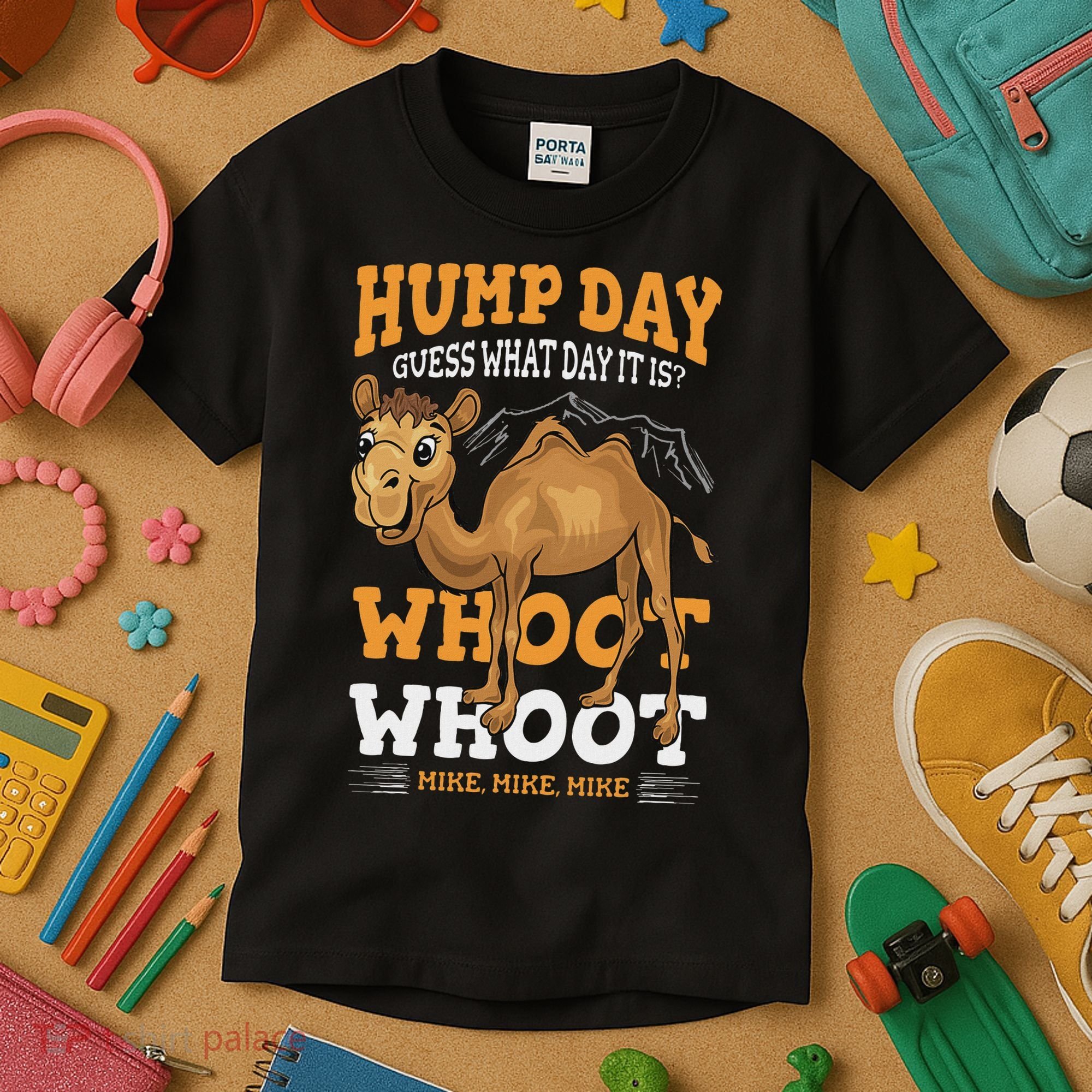 Hump Day Guess What Day It Is Camel Wednesday Gift Kids T-Shirt