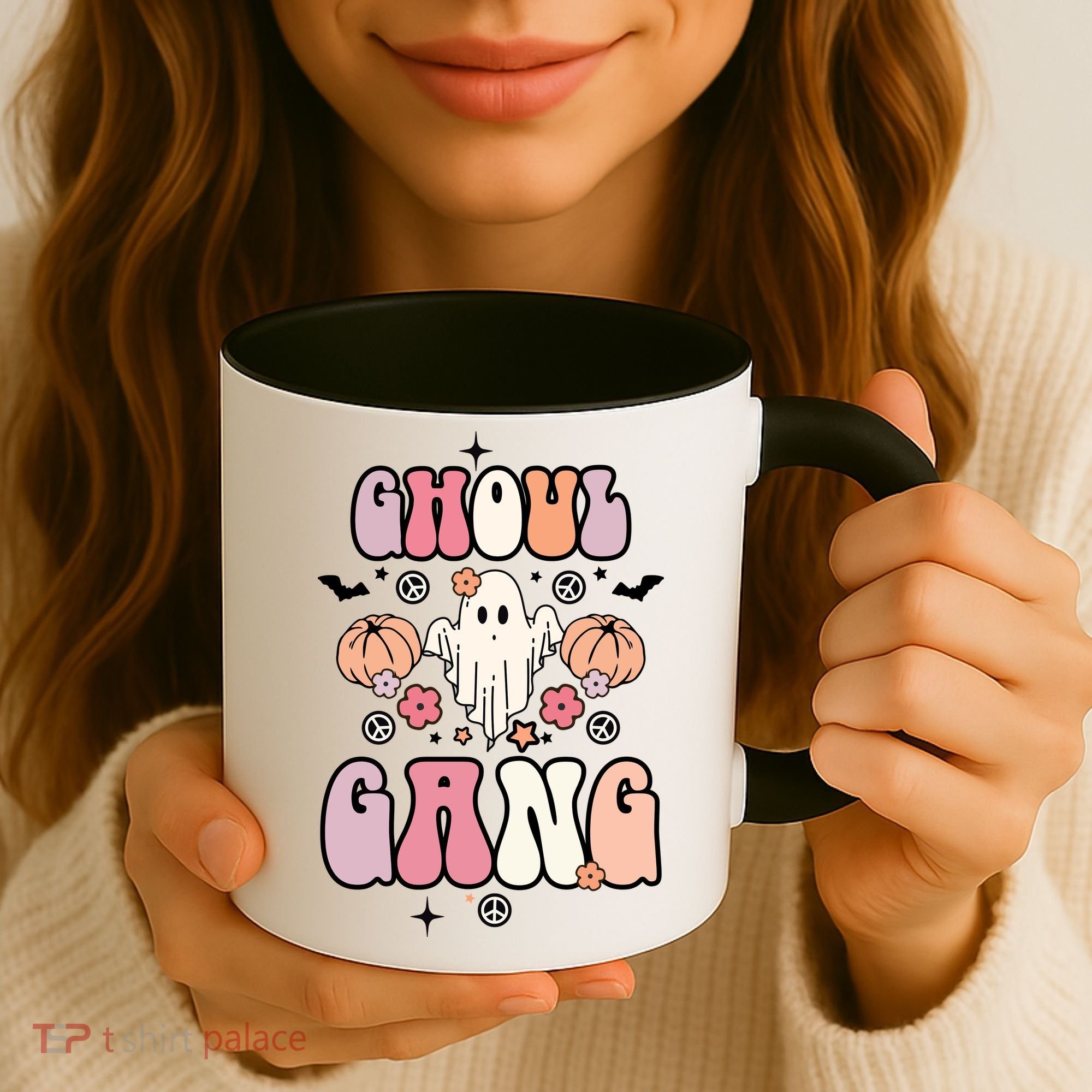 Halloween Day Ghoul Gang Ghost Retro Halloween Coffee Mug