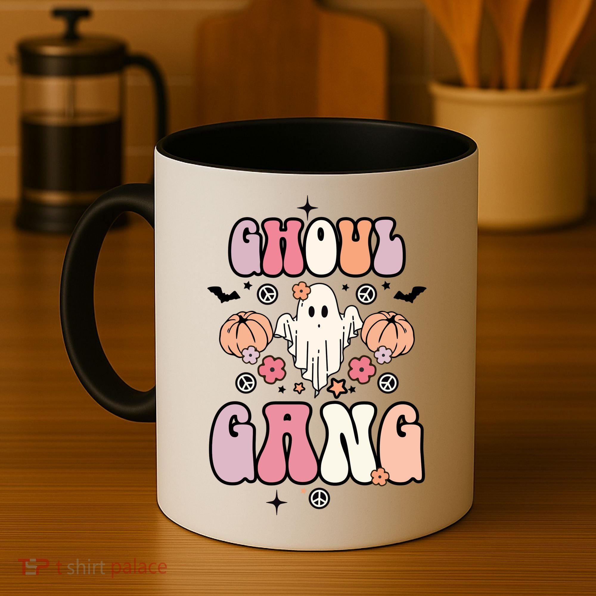 Halloween Day Ghoul Gang Ghost Retro Halloween Coffee Mug