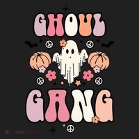 Halloween Day Ghoul Gang Ghost Retro Halloween Beanie thumb 2