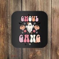 Halloween Day Ghoul Gang Ghost Retro Halloween Coaster thumb 0