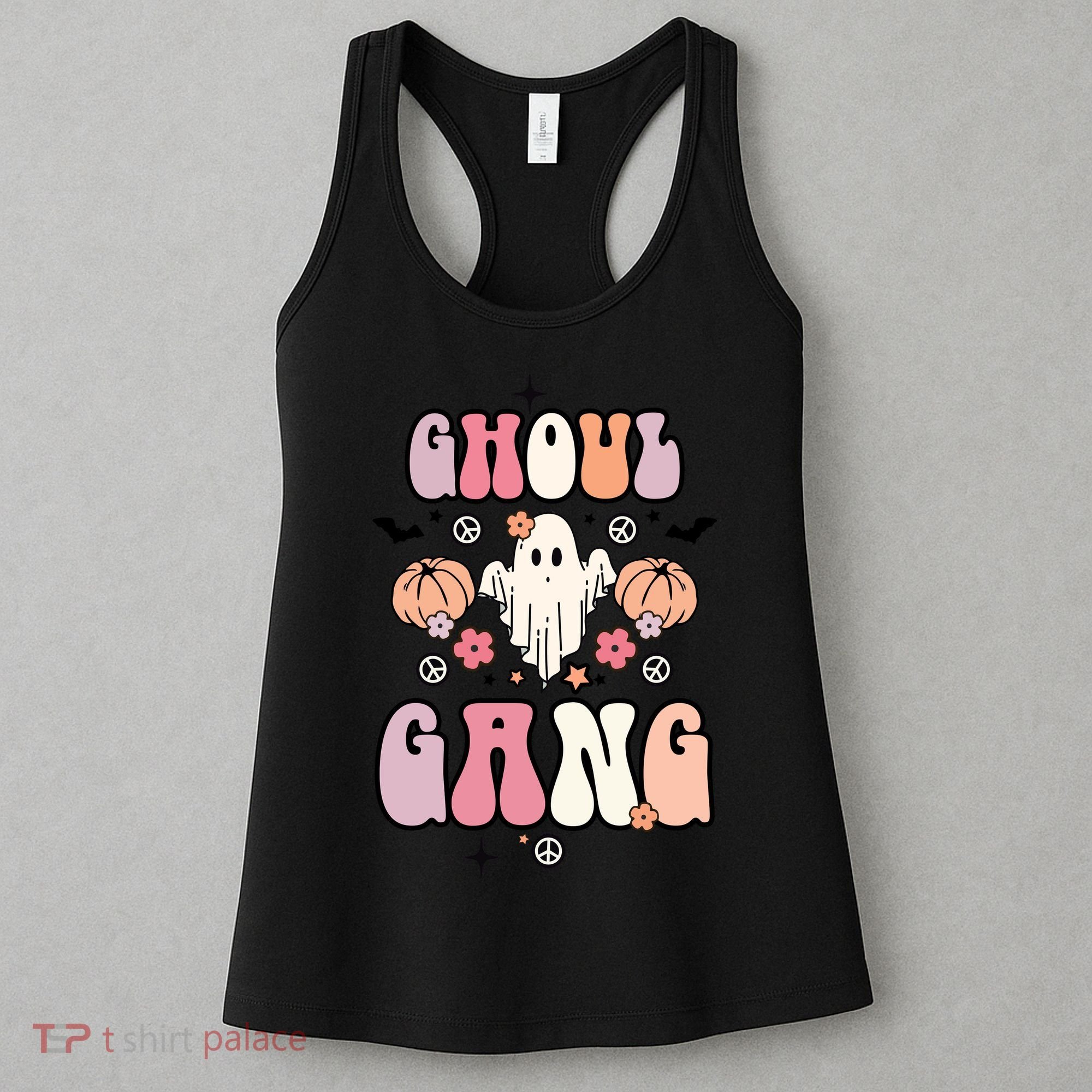 Halloween Day Ghoul Gang Ghost Retro Halloween Women's Tank Top