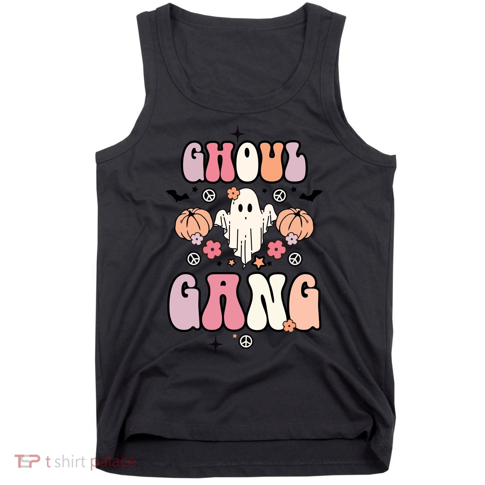 Halloween Day Ghoul Gang Ghost Retro Halloween Tank Top