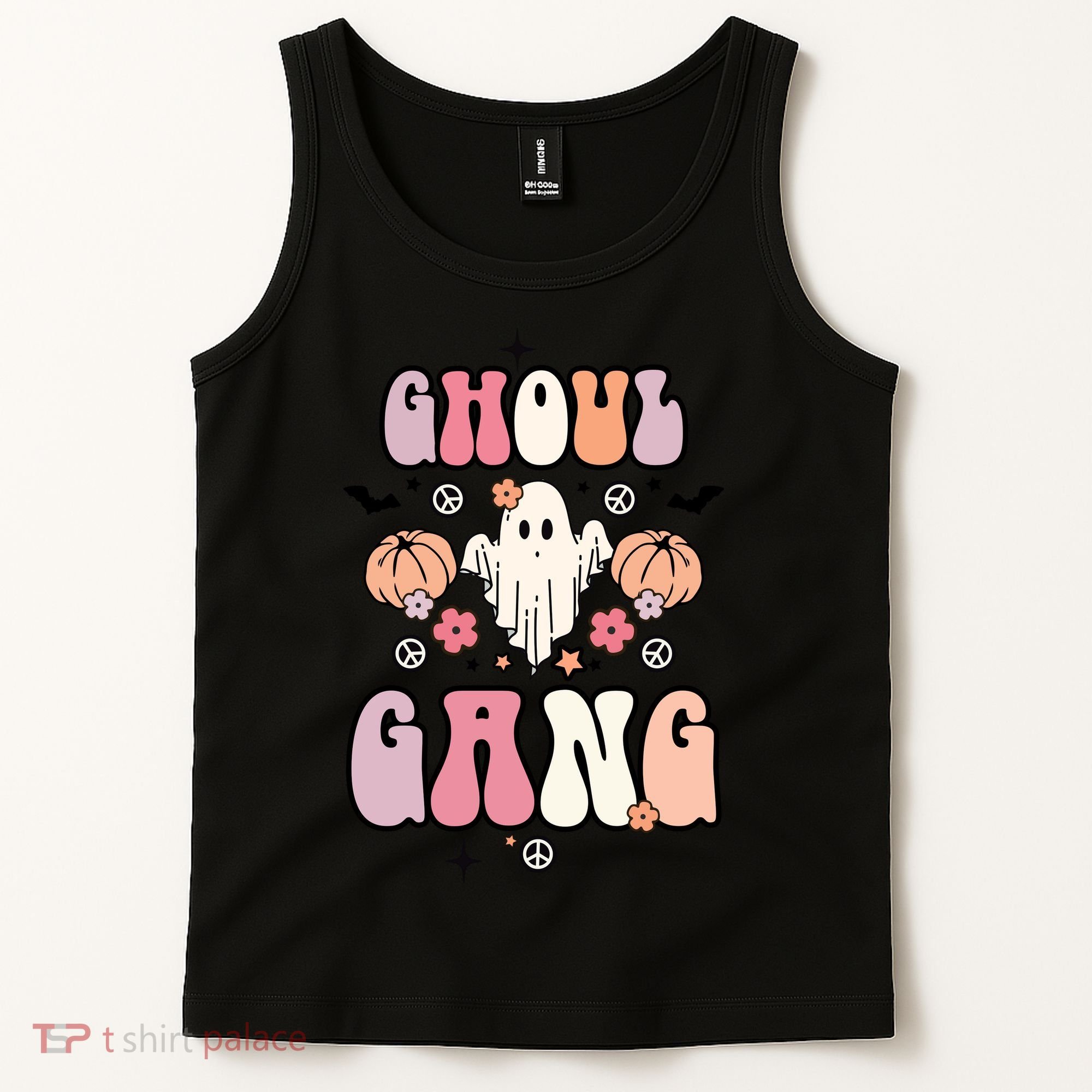 Halloween Day Ghoul Gang Ghost Retro Halloween Tank Top