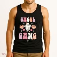 Halloween Day Ghoul Gang Ghost Retro Halloween Tank Top thumb 3