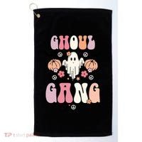 Halloween Day Ghoul Gang Ghost Retro Halloween Golf Towel thumb 0