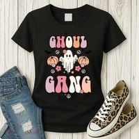 Halloween Day Ghoul Gang Ghost Retro Halloween Women's T-Shirt thumb 3